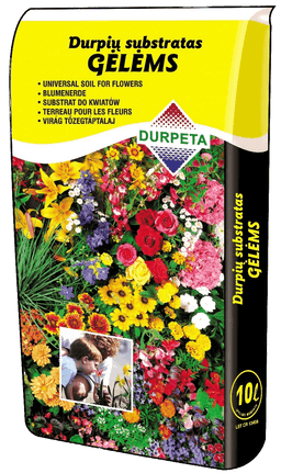 Торфен субстрат за цветя миниатюра 1